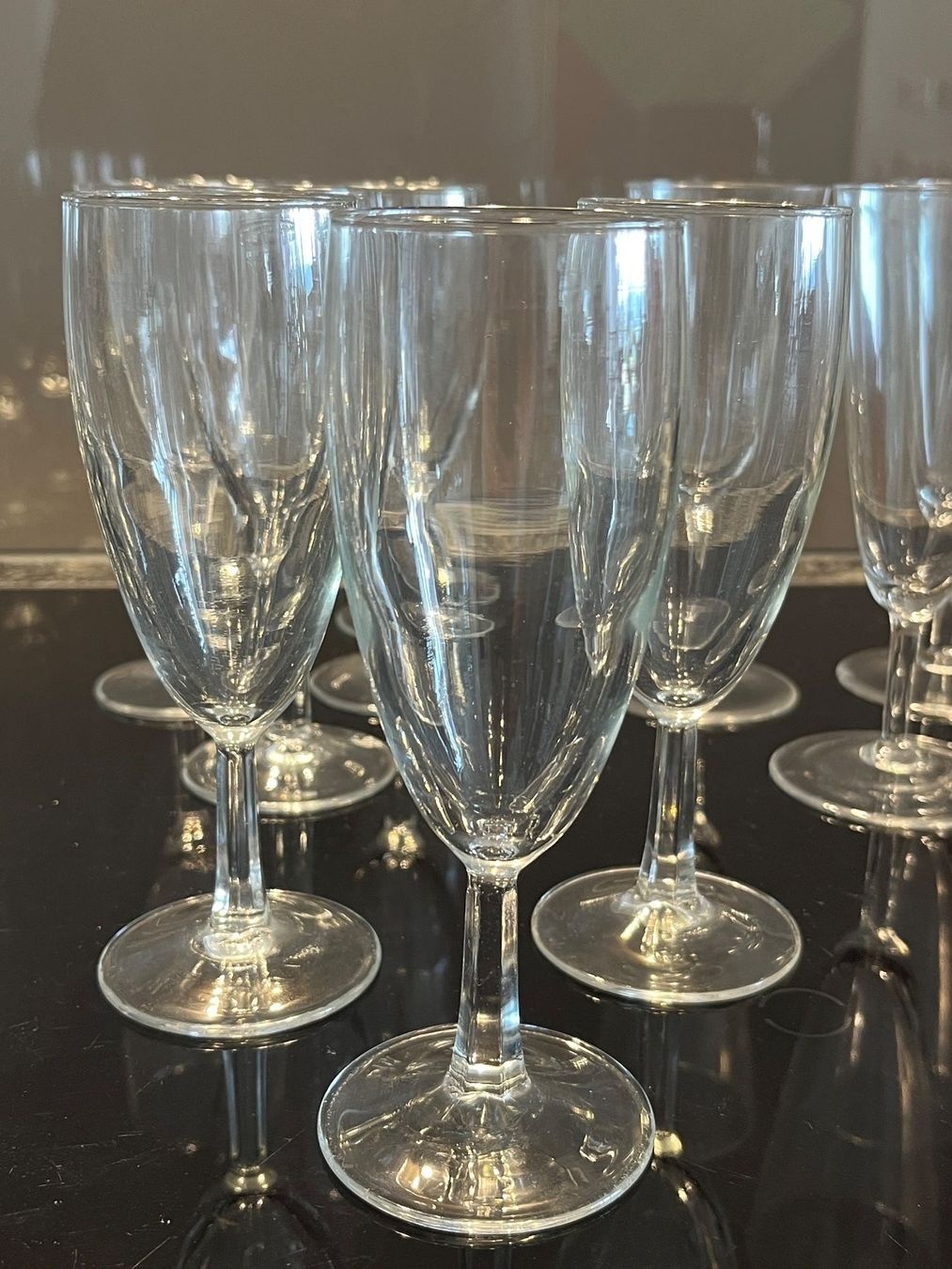 Gläser: 19 Sektgläser / Champagnergläser, gebraucht – Gebraucht aus Stetten AG von Brissago25 2