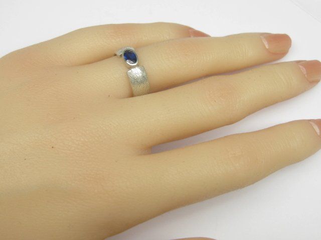 Ringe: Ring Silber 925 + MP blauer Spinell synthetisch Gr. 53 – Gebraucht aus Ermatingen von Decovin 5