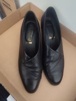 Damenpumps Schwarz Echtleder Vintage