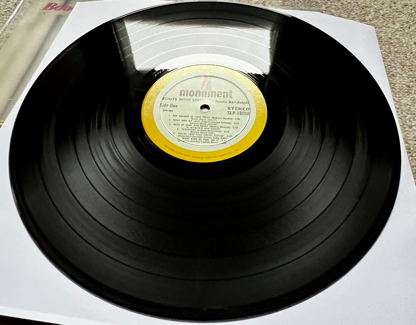 Schallplatten: Boots Randolph – Boots With Strings LP GEWASCHEN – Gebraucht aus Unterseen von vinylmore 2