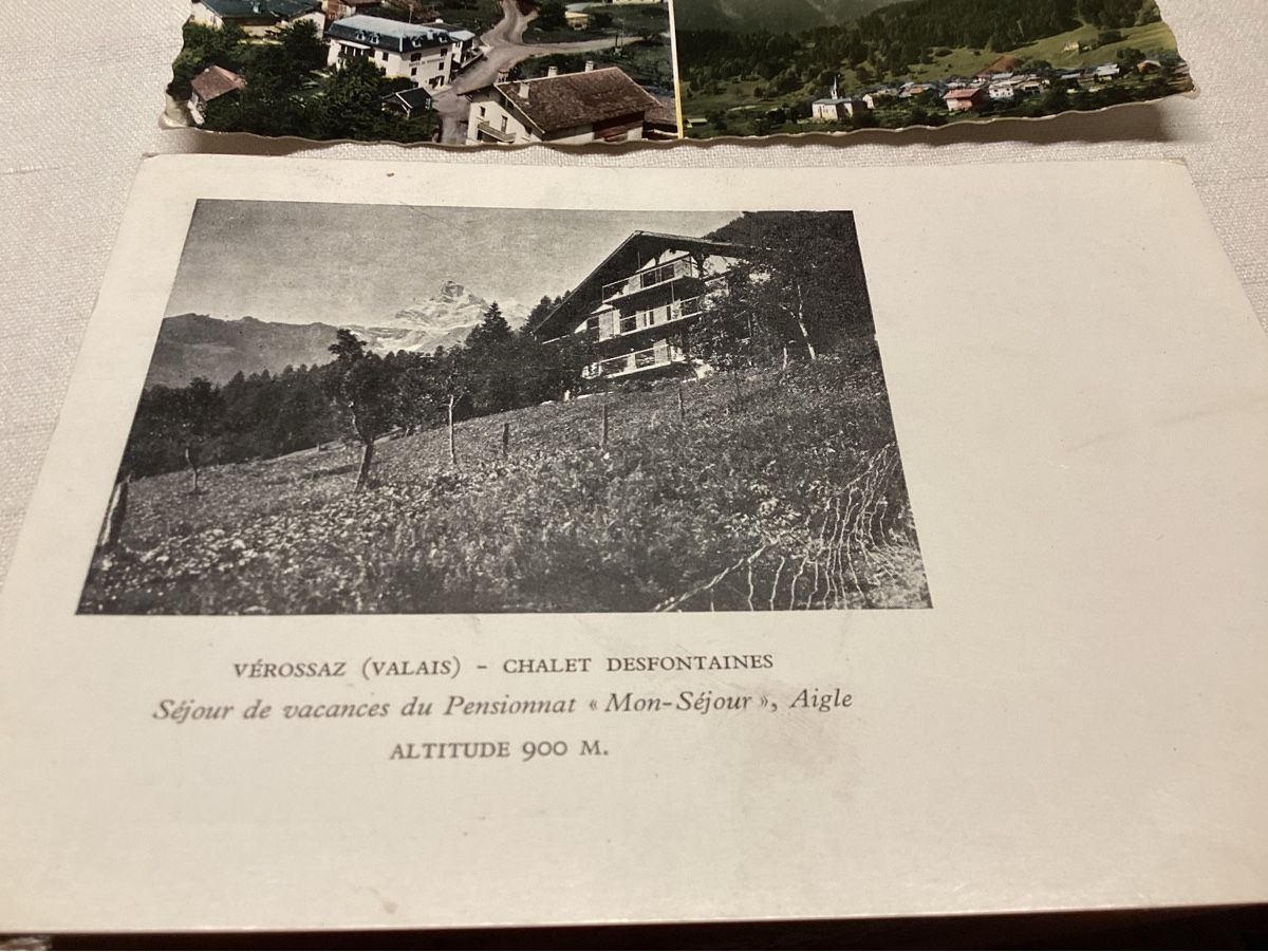Cartoline postali: VEROSSAZ 2 cartes année 60 – Usato da Luc (Ayent) venduto da Rebouille 2