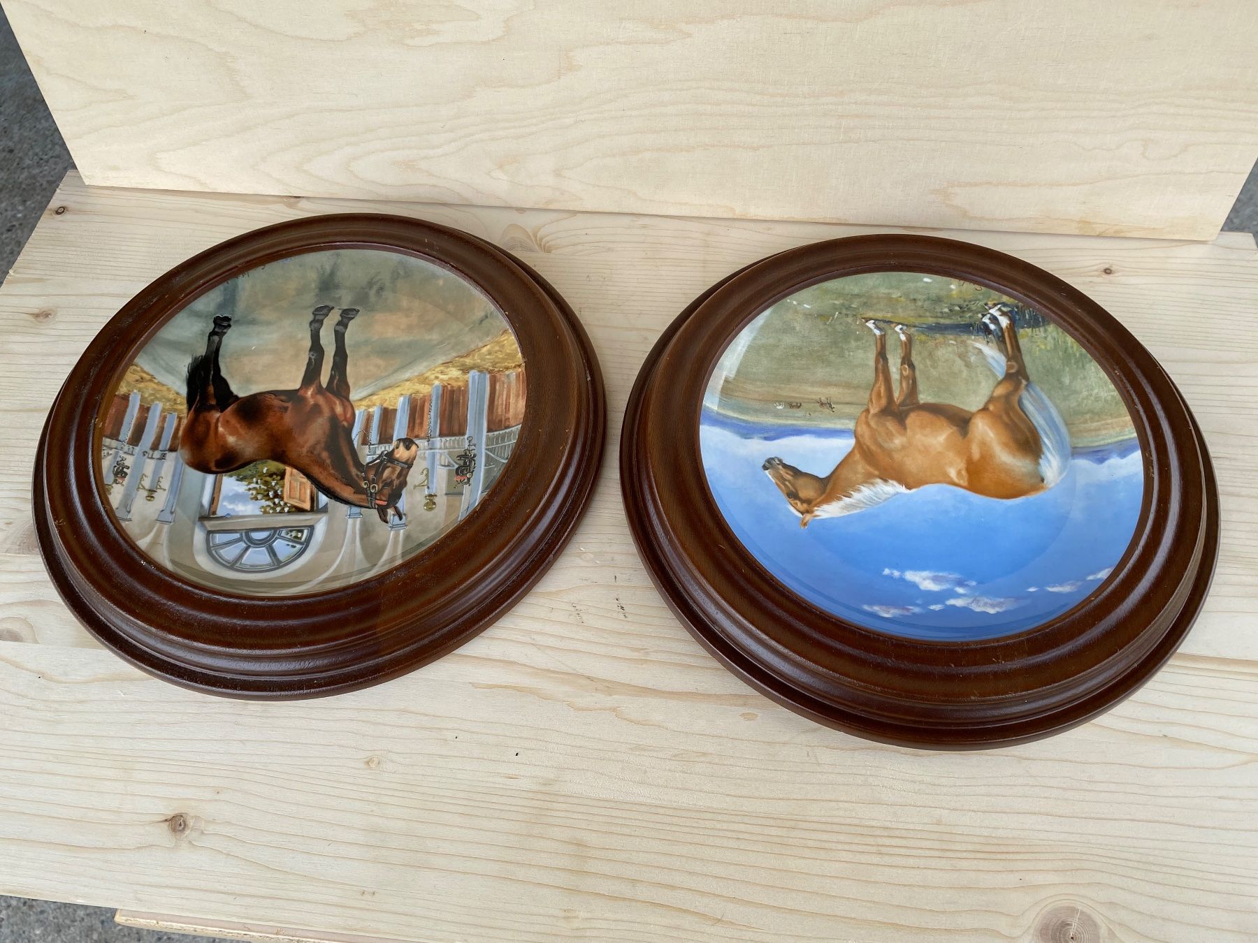 Kutschen: 2 schöne Spode Pferdeteller aus England – Gebraucht aus Feldbach von Olive1 5