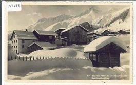 Sedrun - Dorfpartie im Winter am Spätnachmittag