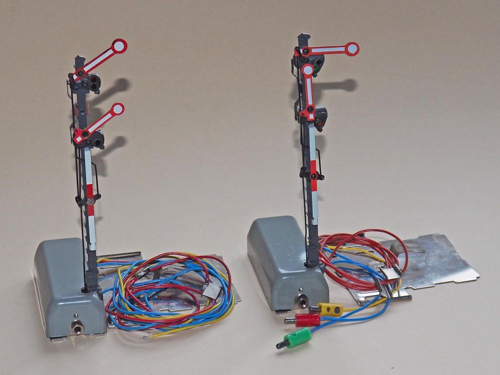 Märklin H0 - 7040/7041 - Signals (6) - 6x Main semaphore signals
