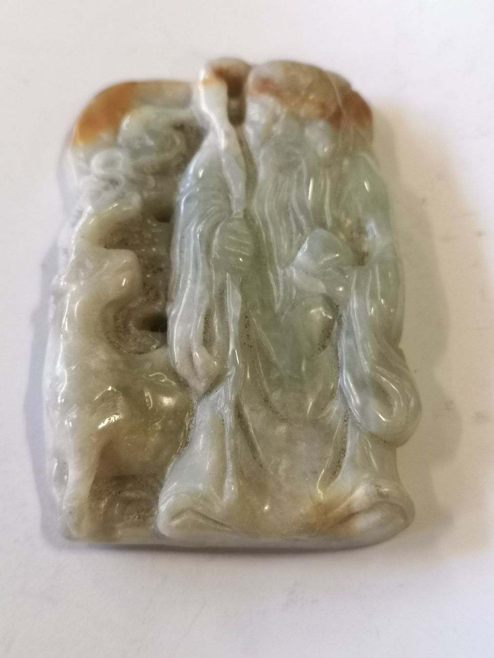 Statuette: alter Antiker Jade Buddha Amulett Schutz Glücksbringer – Nuovo (secondo la descrizione) da Kloten venduto da Asiatica
