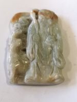 alter Antiker Jade Buddha Amulett Schutz Glücksbringer