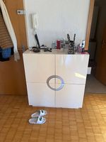Moderne Hochglanz-Kommode weiss mit viel Stauraum