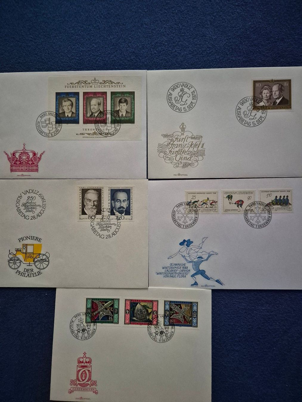 Tous les timbres: Ersttagsbriefe FL – D'occasion à Steinhausen par Scrashel