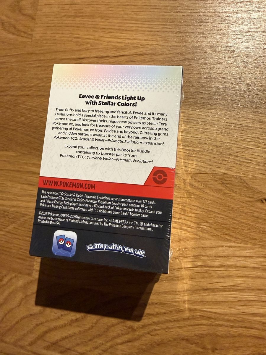 Pokémon Carte collezionabili: Prismatic Evolution Booster Bundle – Nuovo e nell'imballaggio originale da Amriswil venduto da sim_nlb6 1