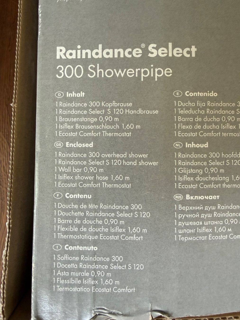 Hansgrohe Pommeaux de douche: Duschsystem Hansgrohe Raindance Select 300 neu – Neuf (Voir description) à Dietschwil par adr_gs9w 6