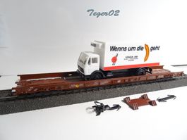 Märklin H0 4710 Hupac-Wagen mit LKW 48.