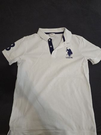 Polohemd U.S. Polo Assn. weiss Grösse 14 guter Zustand