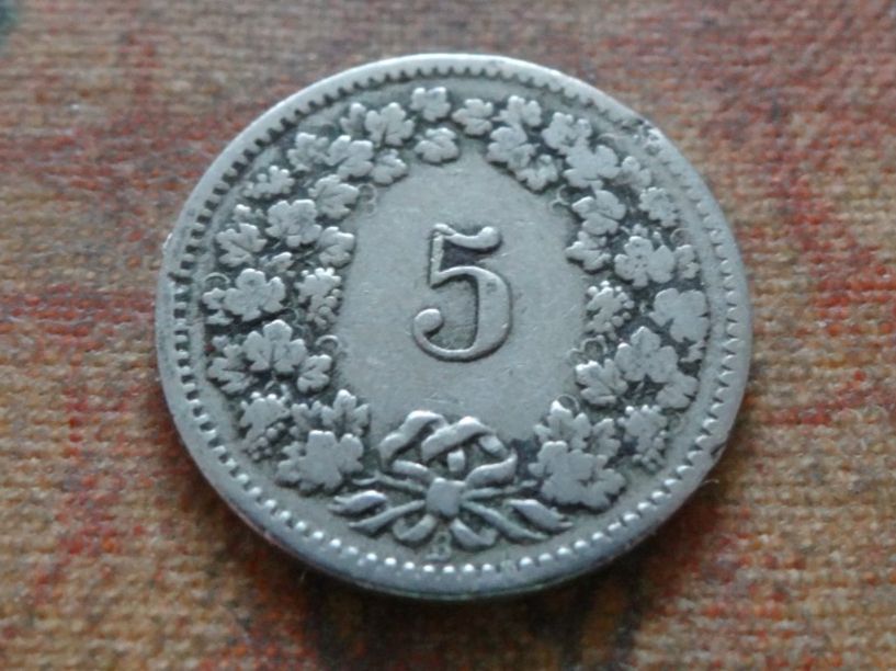 Tutti le monete: 5 Rp. 1895  (B) – Usato da Romanel-sur-Lausanne venduto da Swift13 1