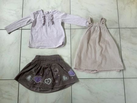 Girls top, skirt,pinafore Next /M&s gr.86 autumn/winter
