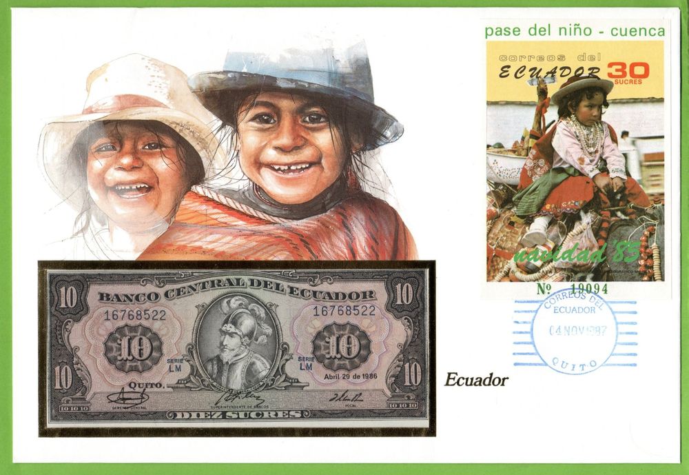 Banknotenbrief Ecuador Mit Sucres Bankfrisch Kaufen Auf Ricardo