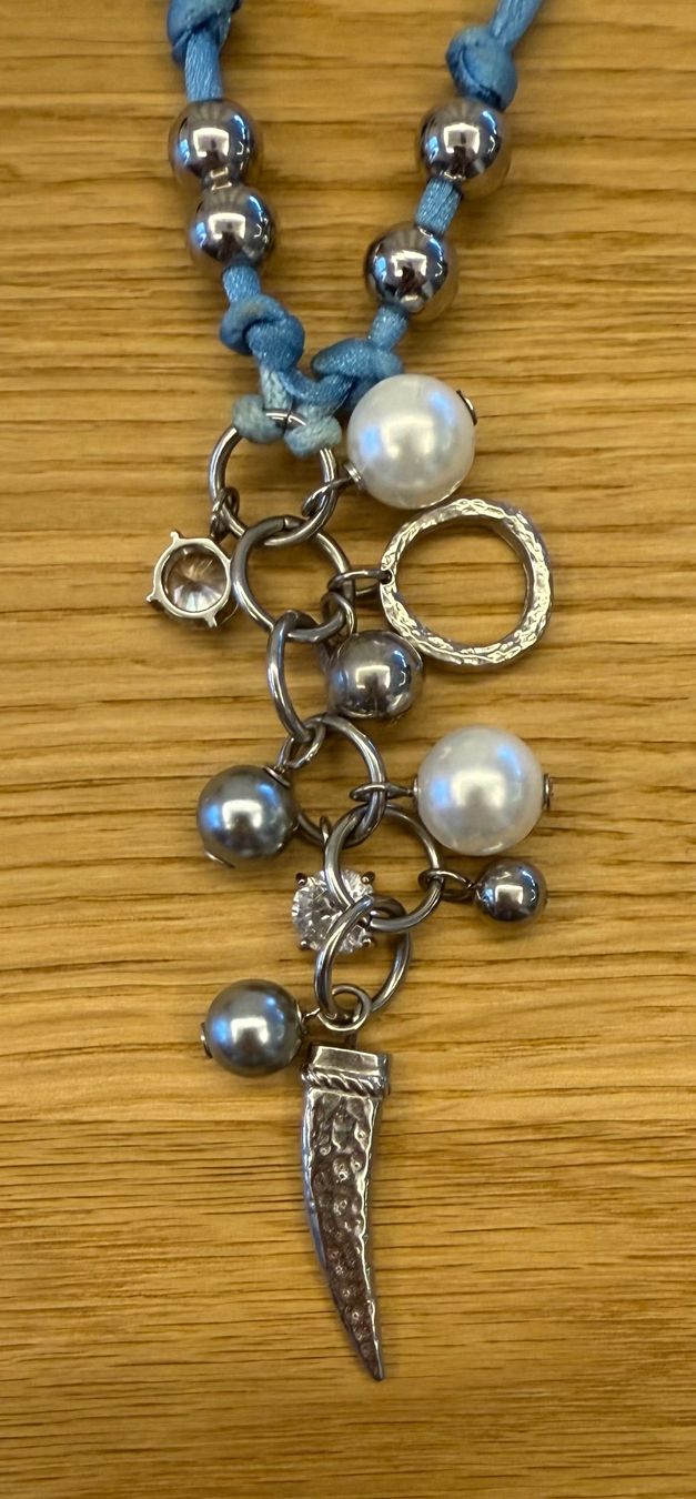 Fossil Catenine: FOSSIL Steel & Cord Necklace – Usato da Contone venduto da Chaos76 2