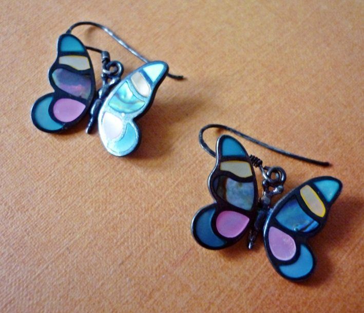 Orecchini pendenti & Orecchini a lobo: Schmetterling Ohrringe - 925 Silber – Usato da Adliswil venduto da di_hans 5