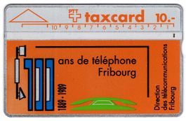 100 Jahre FD Fribourg - seltene Geschenk Taxcard
