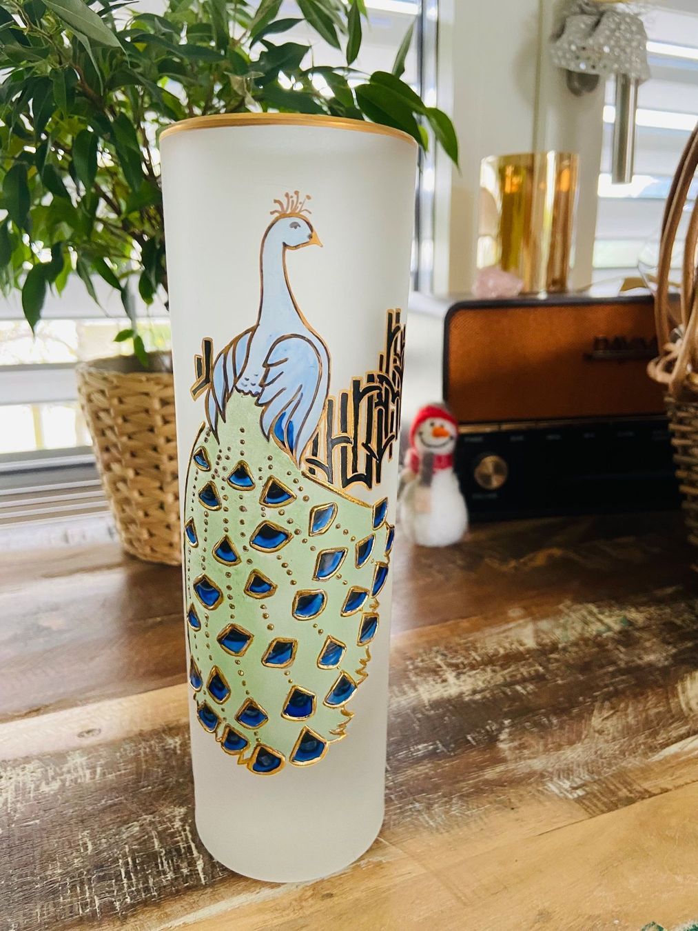 Vasi & Recipienti: vase pfau seltene handarbeit – Usato da Gipf-Oberfrick venduto da Iberico