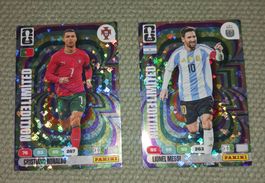 Panini LIMITED EDITION Cristiano Ronaldo, Lionel Messi