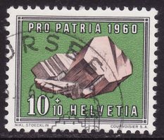 Pro Patria SBK-Nr. 97 (Feldspat 1960) gestempelt