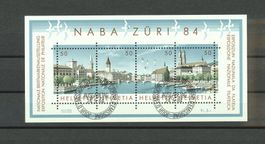 Naba Züri 1984 Block 5x gestempelt