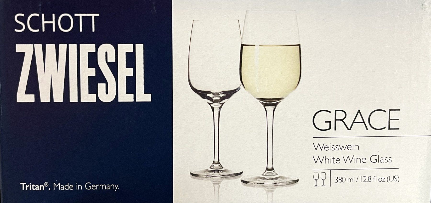 Schott Bicchieri: Schott Zwiesel / Weißweinglas Grace / Karton à 2 Gläser – Nuovo e nell'imballaggio originale da Oftringen venduto da Vucki 3