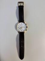 Fossil Uhr Chronograph weisses Zifferblatt