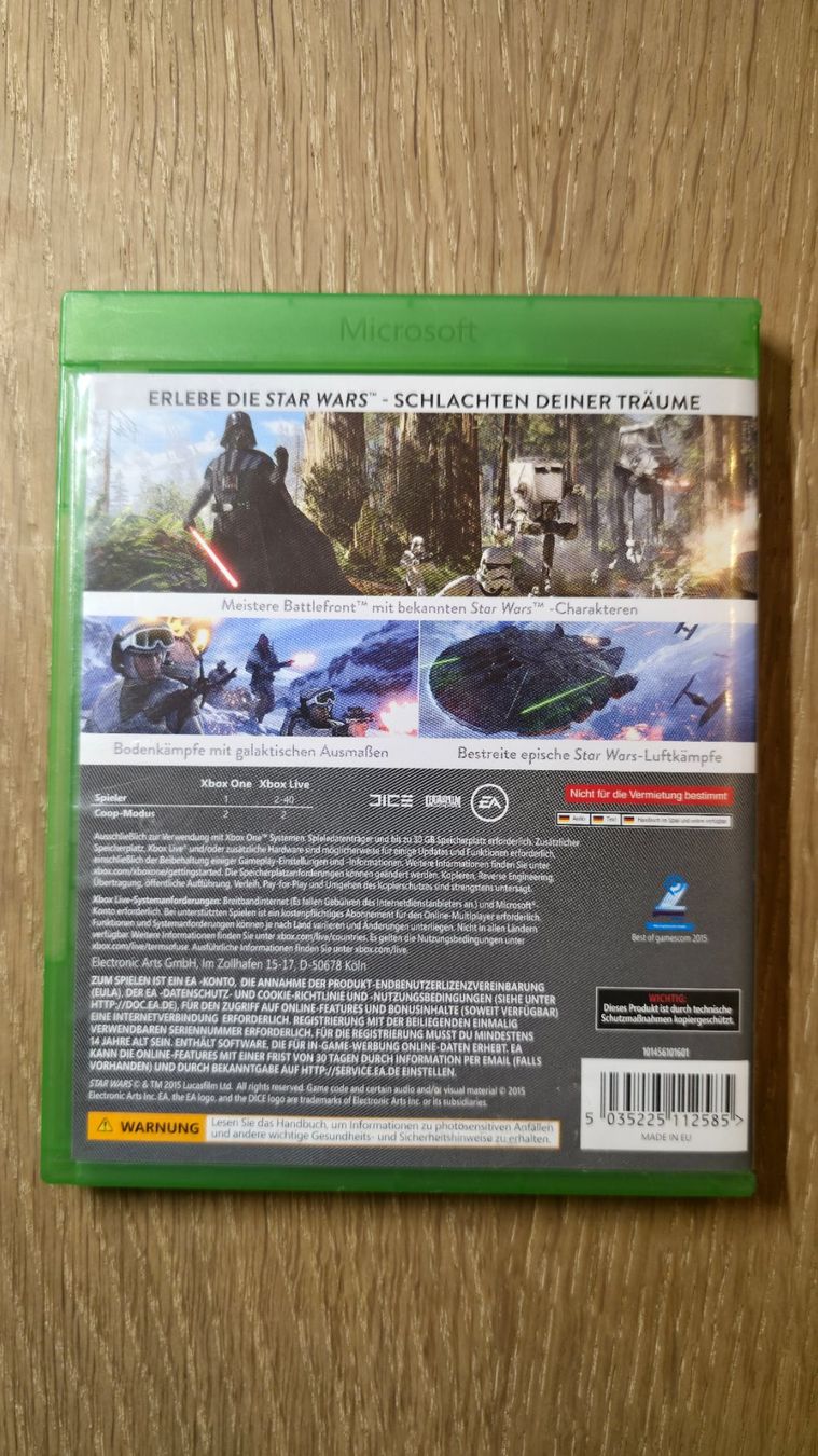 Microsoft Giochi: XBox One, Game, Star Wars: Battlefront, OVP – Usato da Sirnach venduto da TheMrFreeman 1