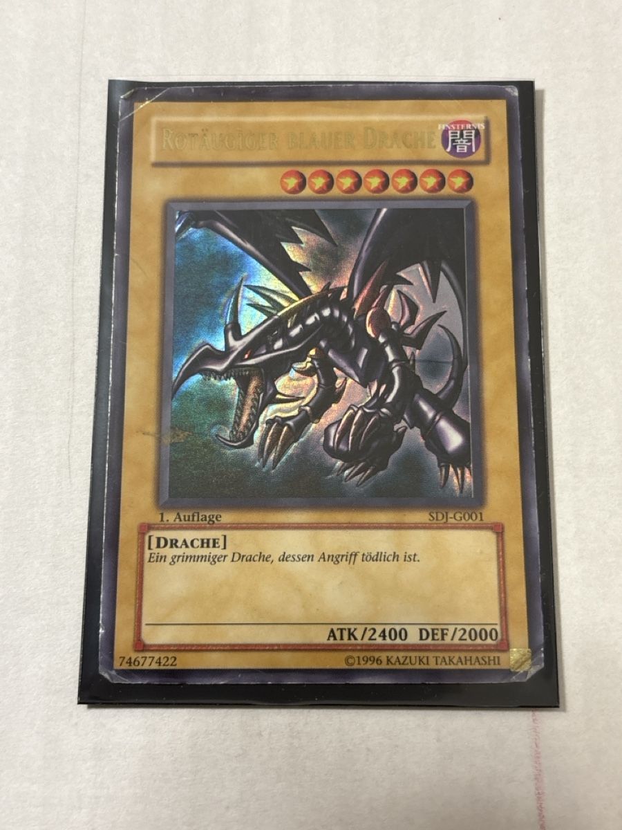 Yugioh Carte collezionabili: Rotäugiger Blauer Drache 1. Auflage SDJ-G001 – Usato da Speicherschwendi venduto da YugisKartenKammer