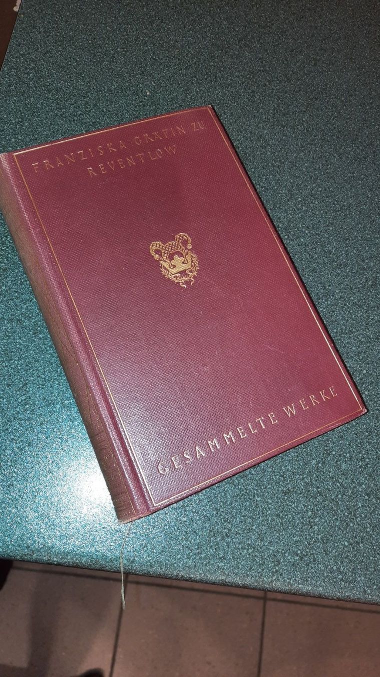 Libri: FRANZISKA GRÄFIN ZU REVENTLOW – Usato da zürich venduto da gabab 1