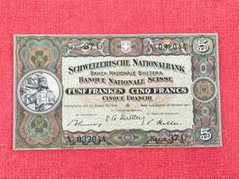5 Franken Banknote 1947  (UNZ ) TOP