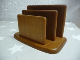 Briefständer Briefhalter Holz 70er