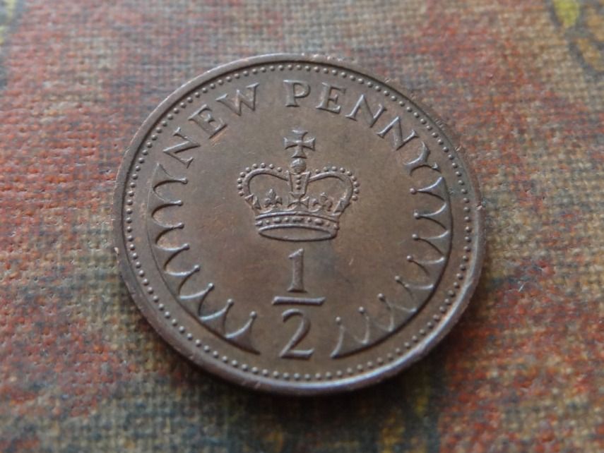 Tutti le monete: ROYAUME-UNI  1/2 Penny  1971 – Usato da Romanel-sur-Lausanne venduto da Swift13 1