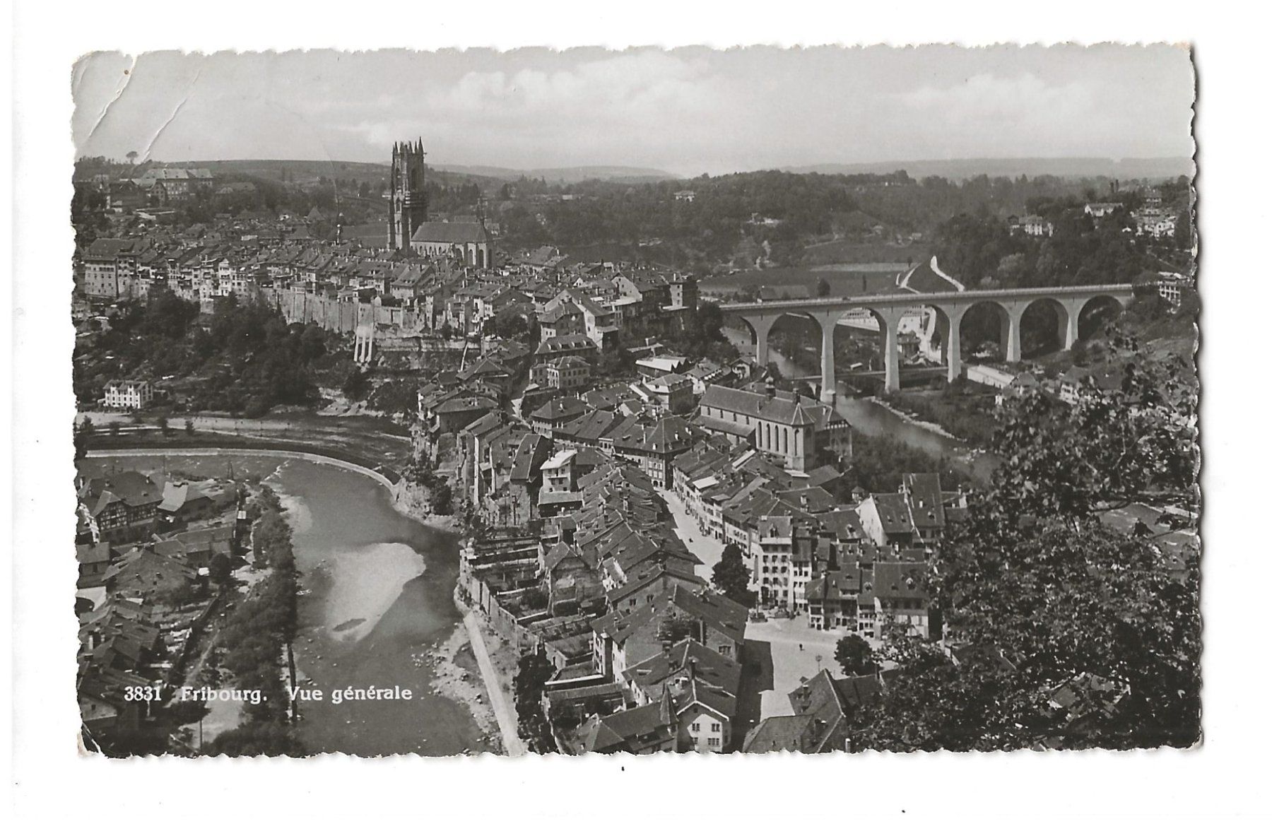 Ansichtskarten: AK 1936  Fribourg – Gebraucht aus Greifensee von 315WDO