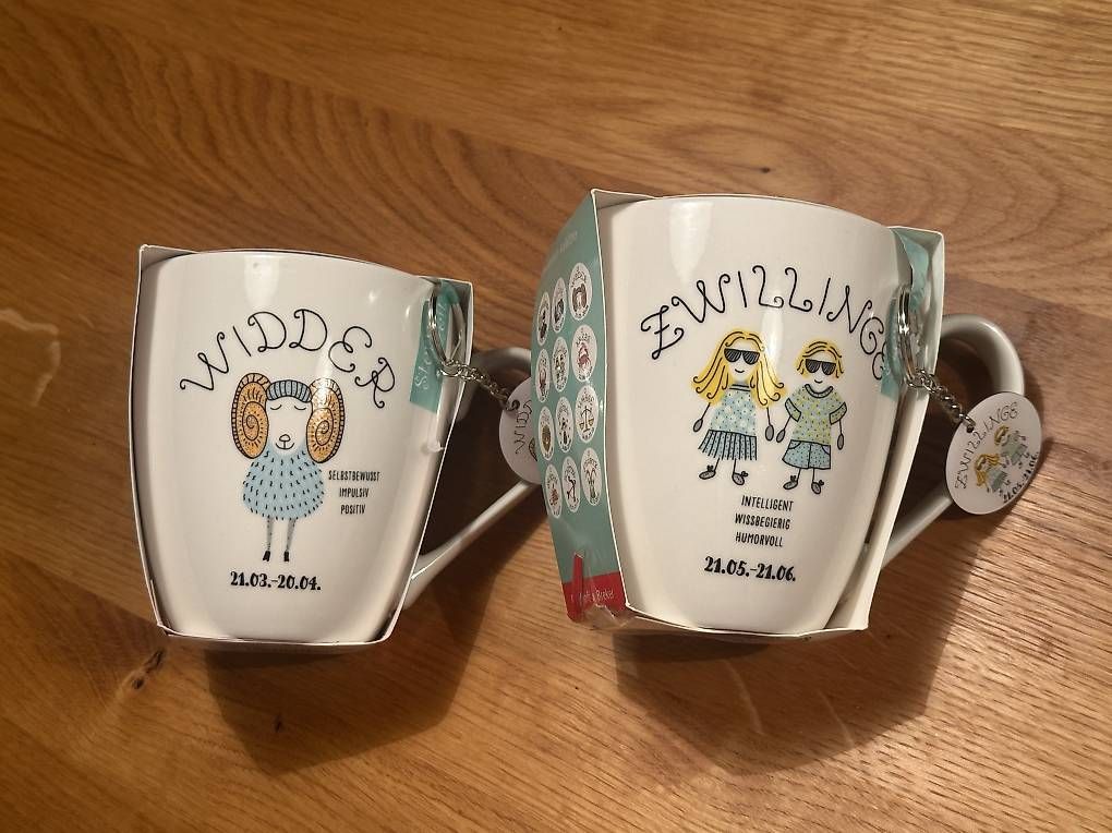 Tazze: Ritzenhoff Breker Zwilling Widder Tasse Teetasse – Usato da Zürich venduto da SebKat
