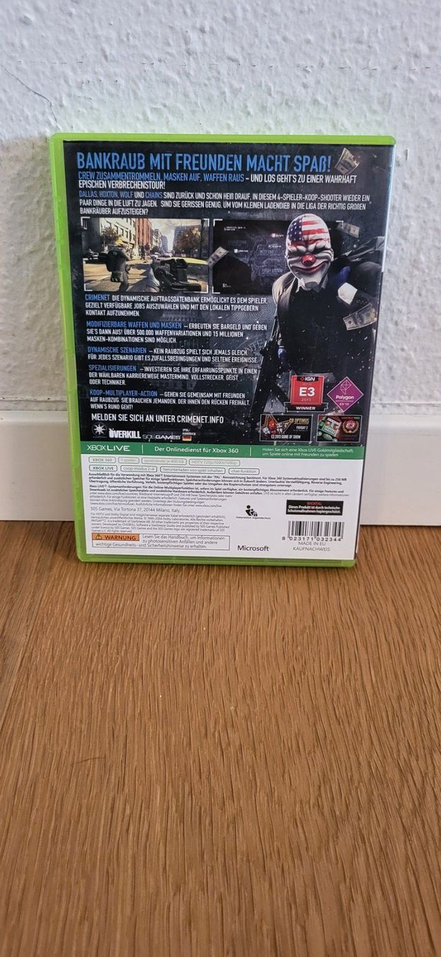 Microsoft Spiele: Xbox 360 - Payday 2 – Gebraucht aus Münsingen von DigitaleSpielecke 1