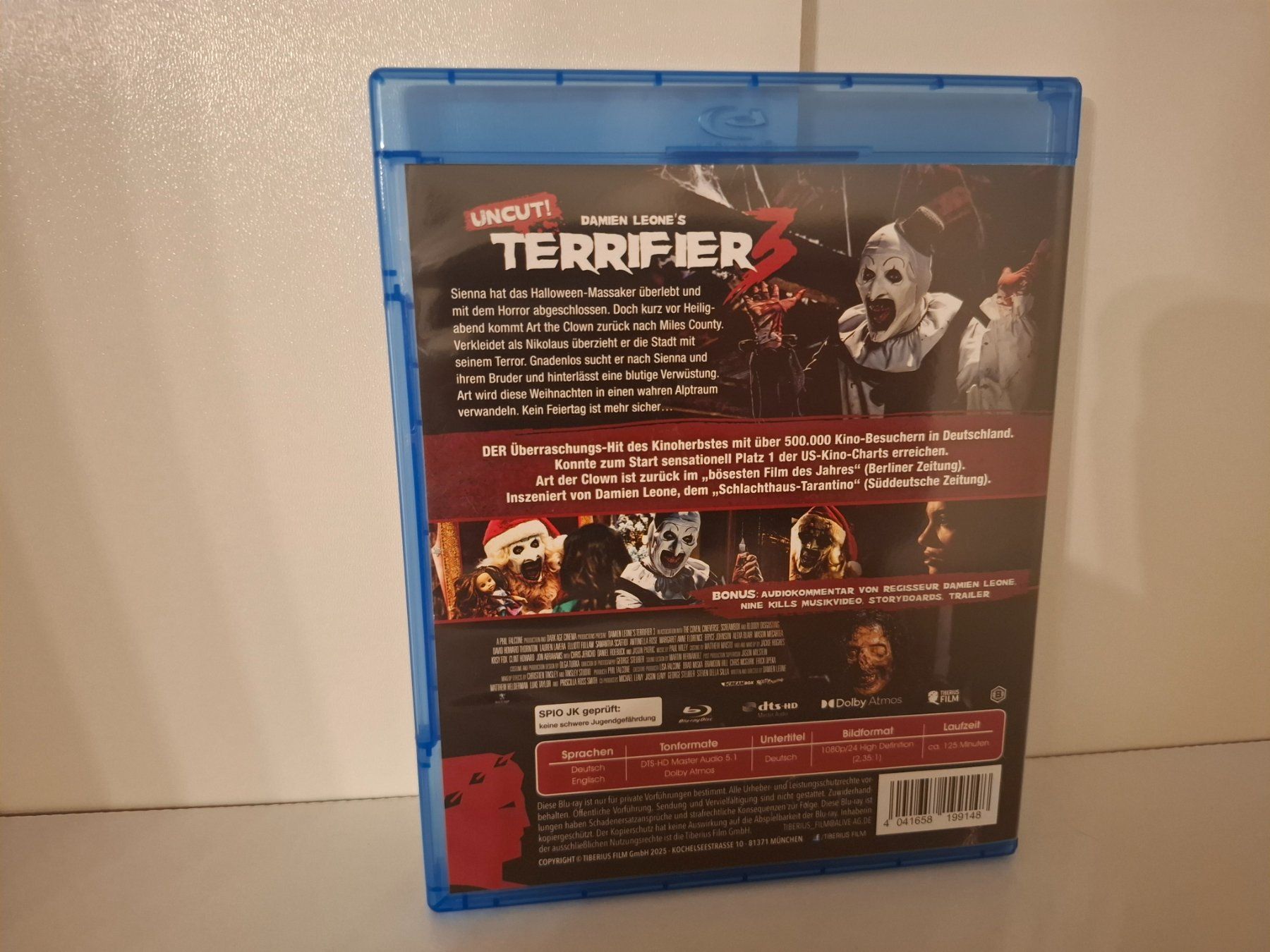 Tutti i DVDs: Terrifier 3 (uncut) – Usato da Frauenfeld venduto da Frankenstein01 1