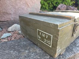 CH Armee Holzkiste / Munitionskiste > KMV Nr. 210  leer