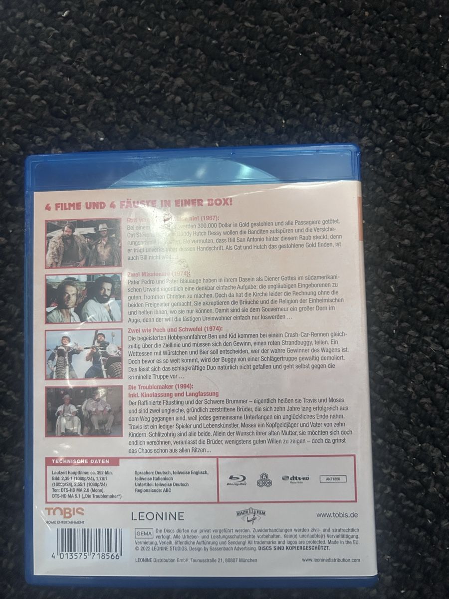 Tutti i DVDs: Die Bud Spencer und Terence Hill Box Blu-Ray – Nuovo (secondo la descrizione) da Frauenfeld venduto da kol_p727 1