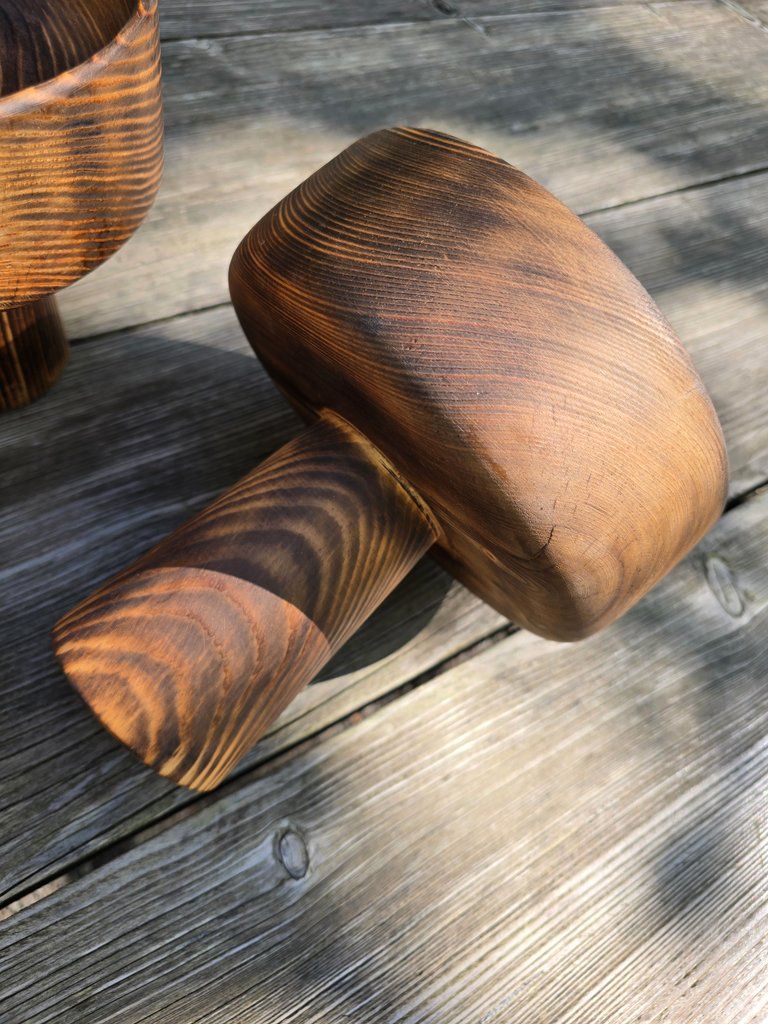 Ciotole: Holz: Schale mit Fuss – Nuovo (secondo la descrizione) da Romanshorn venduto da Rachacha