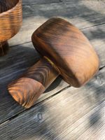 Holz: Schale mit Fuss