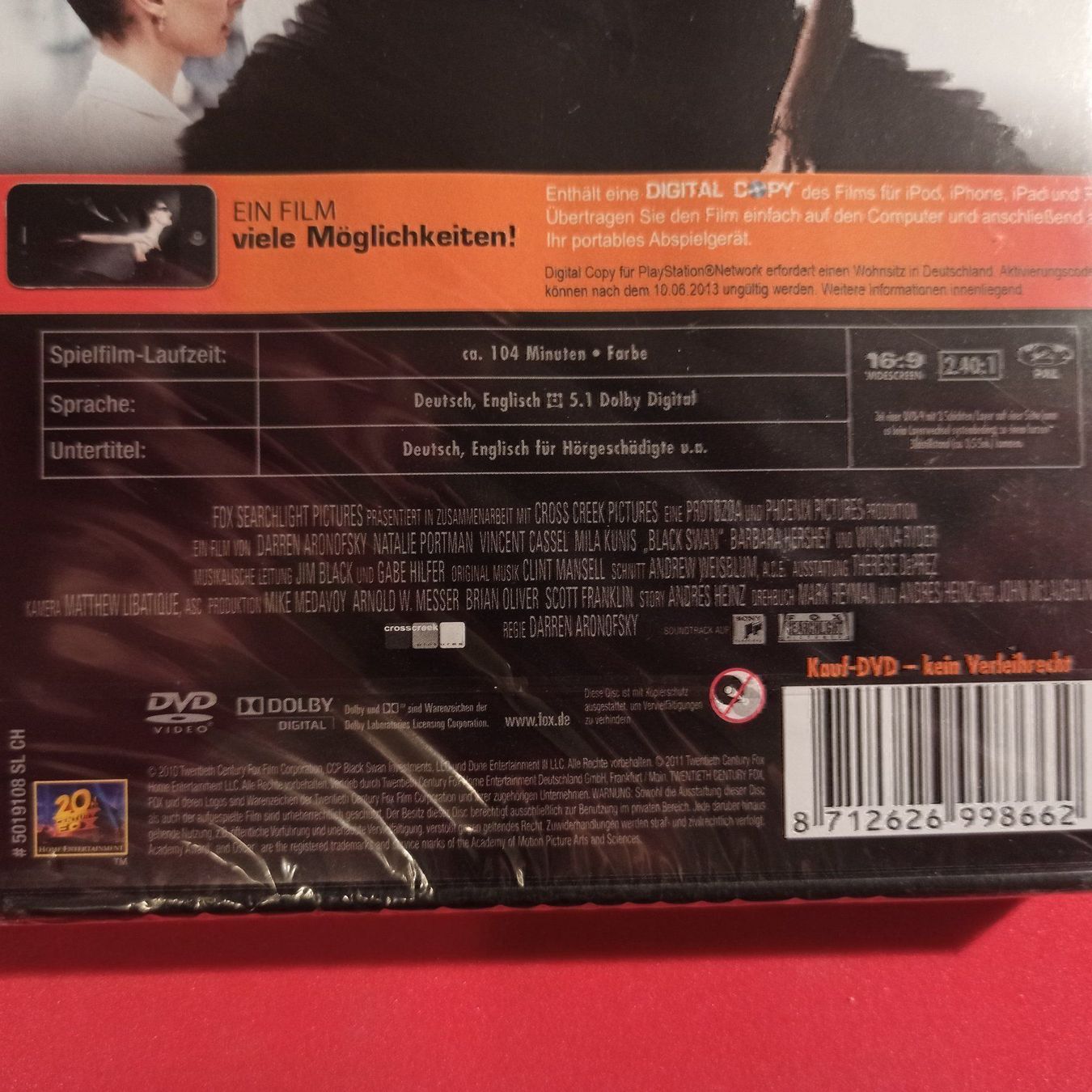 Tutti i DVDs: Black Swan - Neu und originalverpackt – Nuovo e nell'imballaggio originale da Dübendorf venduto da kb86_MOVIE 2