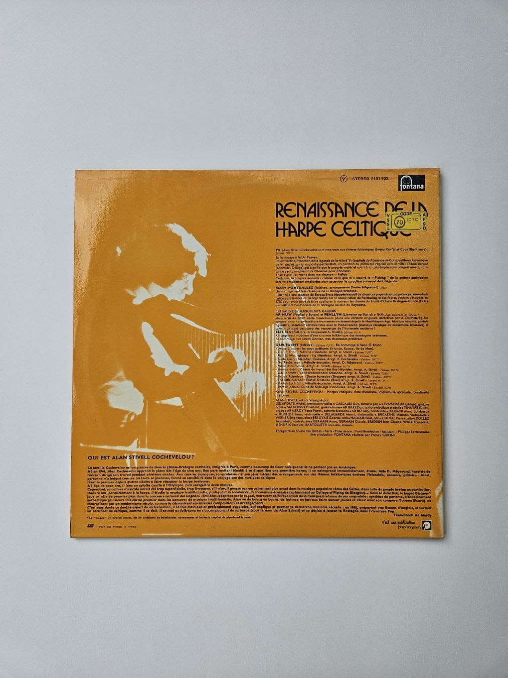 Schallplatten: Vinyl Renaissance de la harpe celtique, Alan Stivell – Gebraucht aus Zürich von Mme.Sora 1