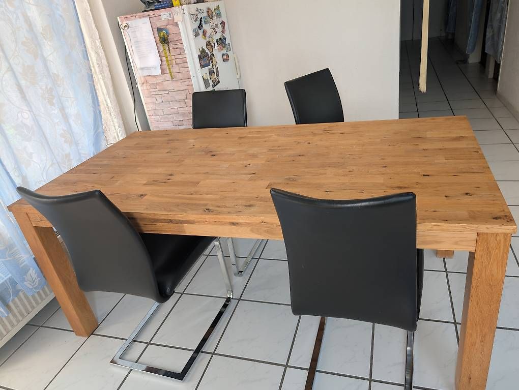 Tavoli: Wildeiche Holztisch massiv – Usato da wädenswil venduto da shan0801 1