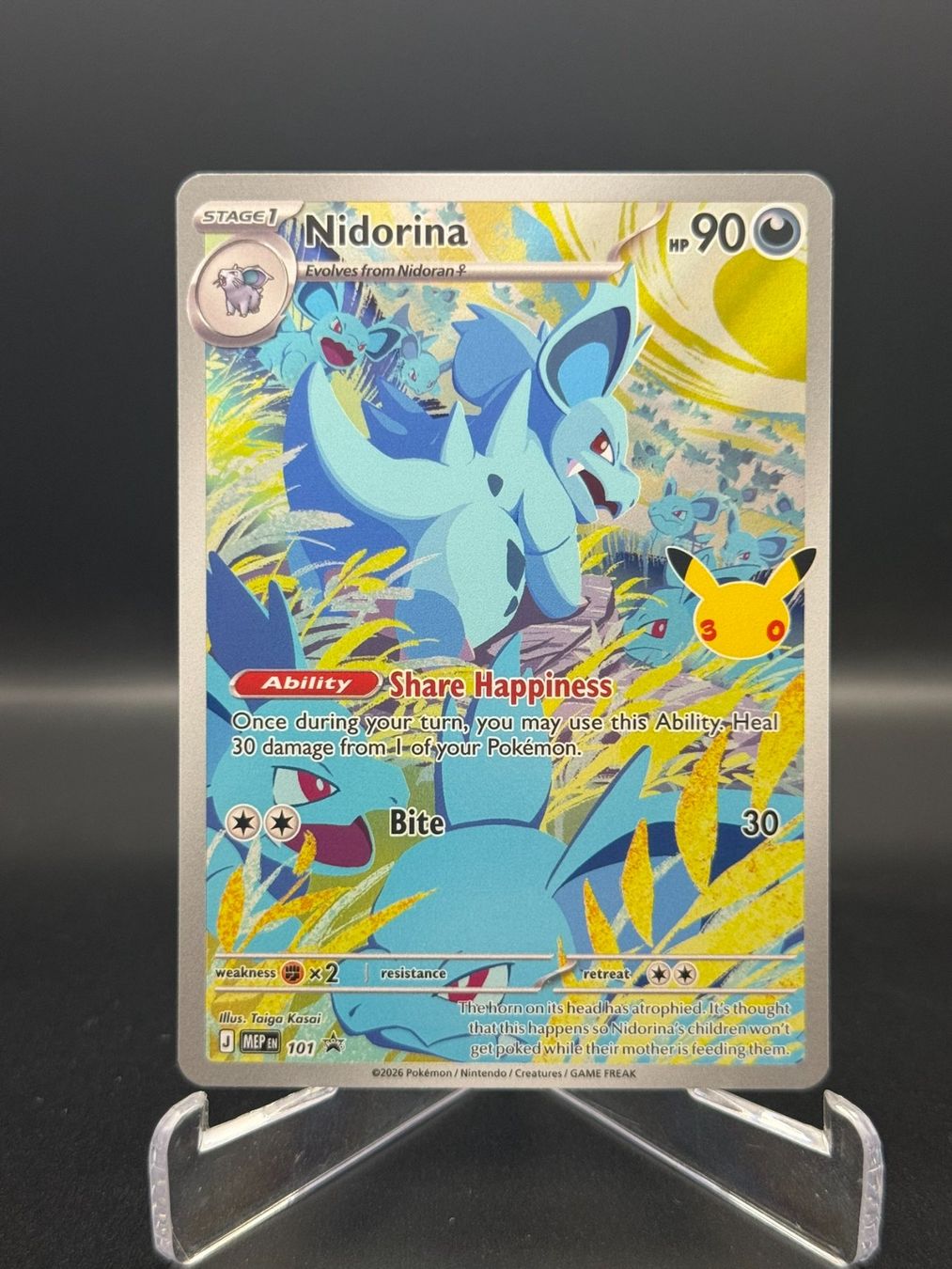 Pokémon Sammelbilder & Trading cards: Nidorina (MEP 101) – Gebraucht aus Birmensdorf ZH von SnorlaxMail