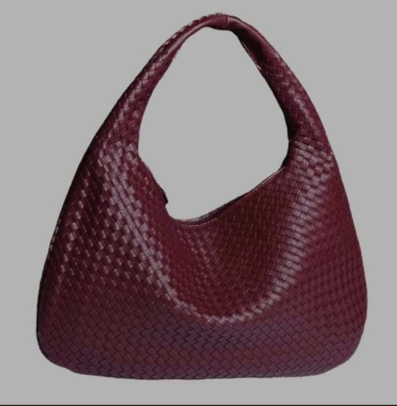 Borse da donna: Wunderschöne geflochtene Handtasche, weinrot – Nuovo (secondo la descrizione) da Zürich venduto da mgn1