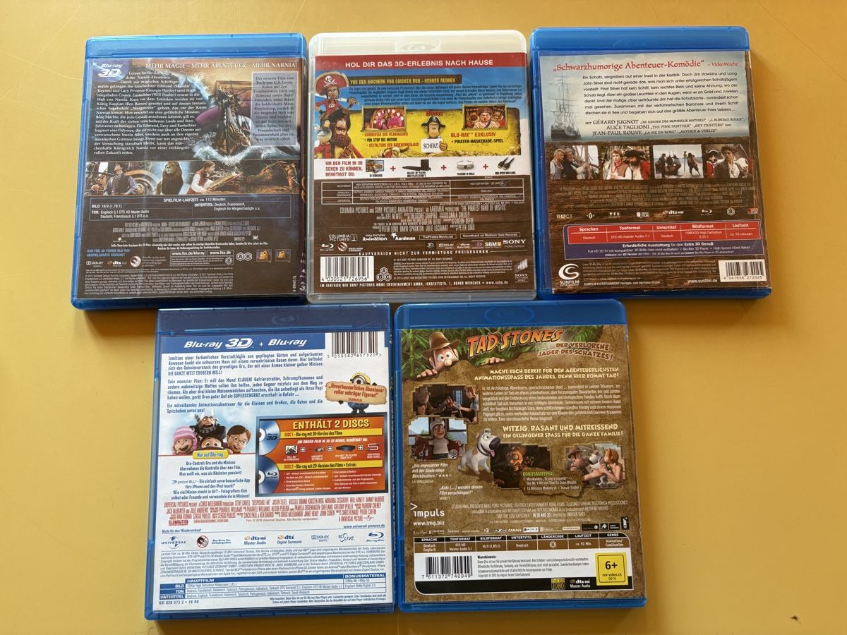 Tutti i DVDs: 5 BLU-RAY Filme zu einem Preis !!!! – Usato da Bauma venduto da vorsteg01 1