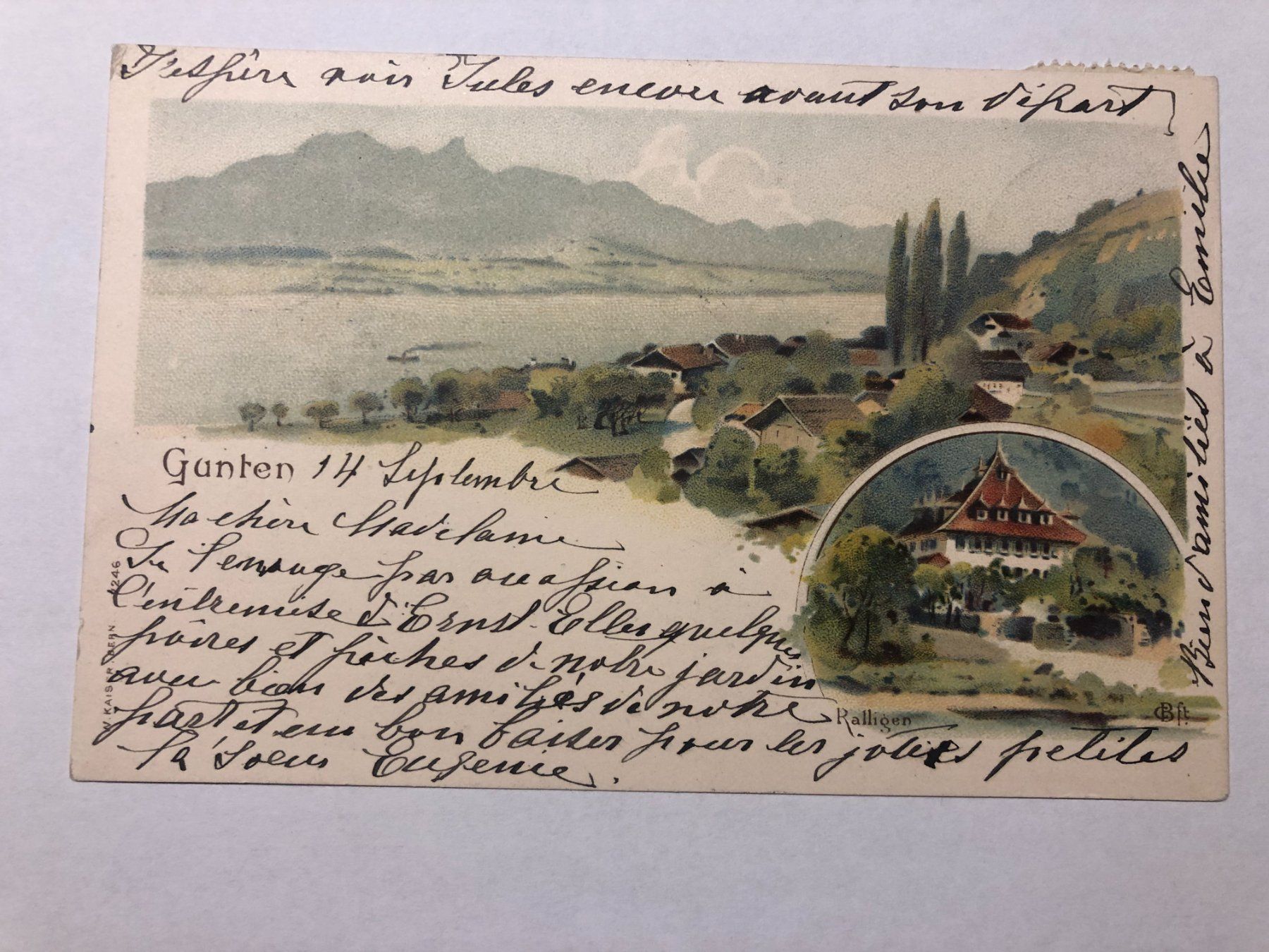 Cartes postales: Gunten 1900 - Ralligen – D'occasion à Pfäffikon ZH par Waltoversand