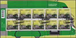 2020, Nr.1795 (Strassenbahn) Zierbogen mit Ersttags-Stempel.